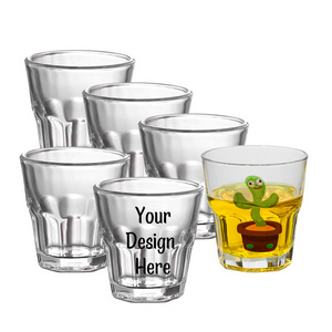 1.7oz 50ml octagon shot glass cup halloween shot glass mini mason jar european retro small wine 3oz measuring