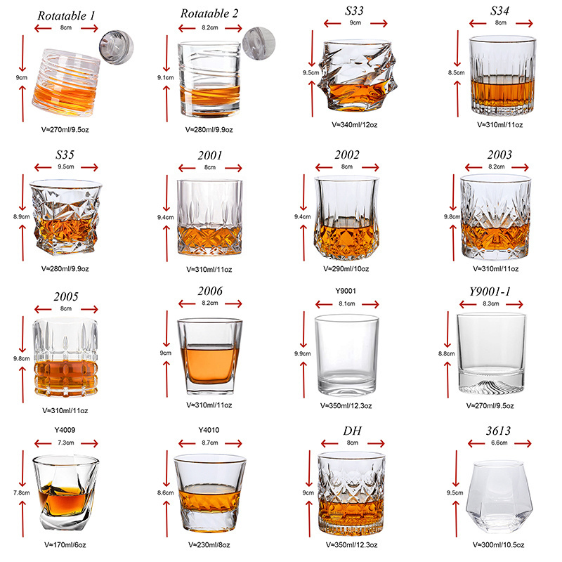 Wholesale Free Sample Whiskey Cups  Cheap Shot Glass Custom Logo Vodka whiskey glass cup Wine Glassware for bar accessories