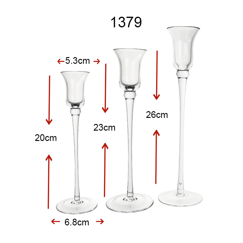 150 Factory Tall Floating Candle Jars Suppliers Church Large Clear Empty Crystal Glass Candle Holder for Wedding Decoration