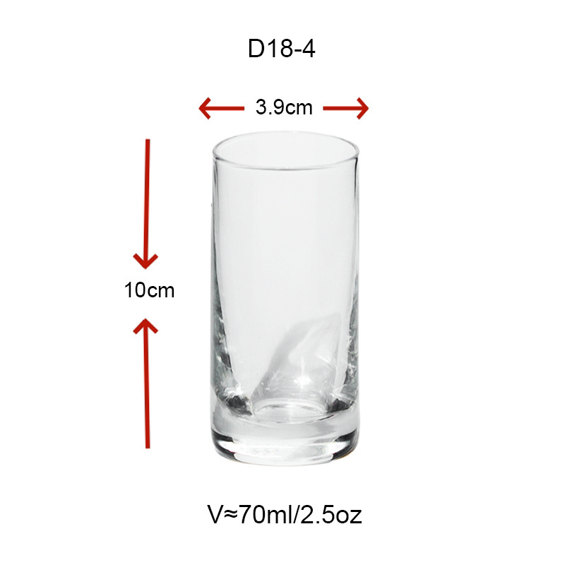 Bulk Shot Glasses 2.5oz 70ml Straight Tall Shot Glass Cocktail Liquor Evil Eye Glass Shot Tumbler Sublimation Thin Custom Made