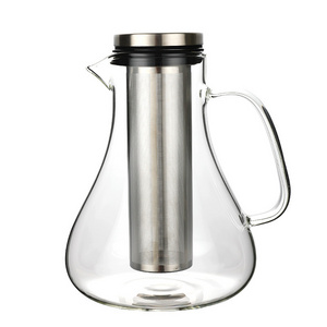 borosilicate glass iced coffee tea maker cold brewer coffee maker with lid