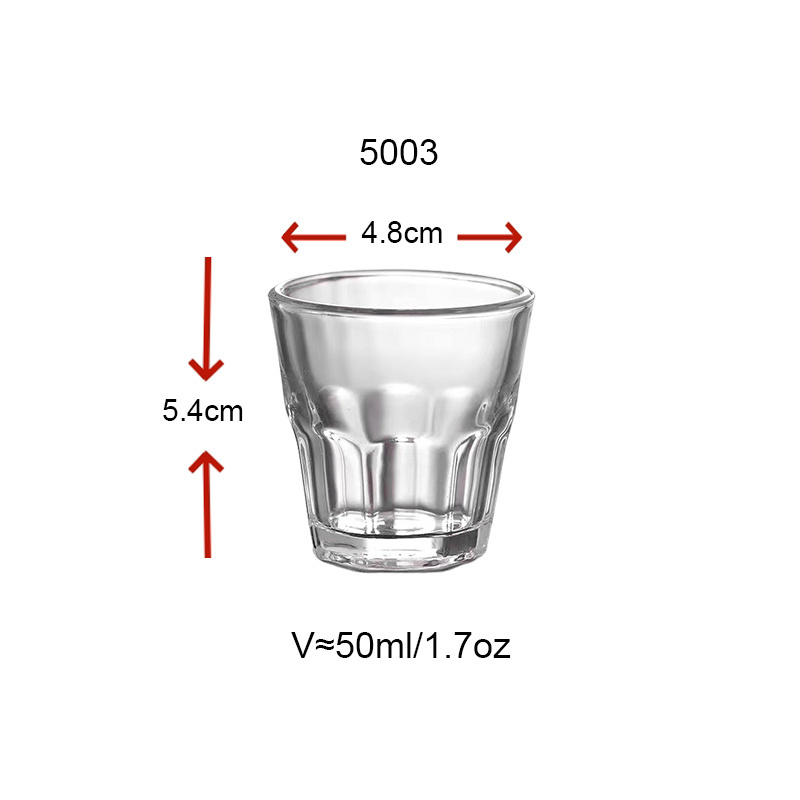 1.7oz 50ml octagon shot glass cup halloween shot glass mini mason jar european retro small wine 3oz measuring