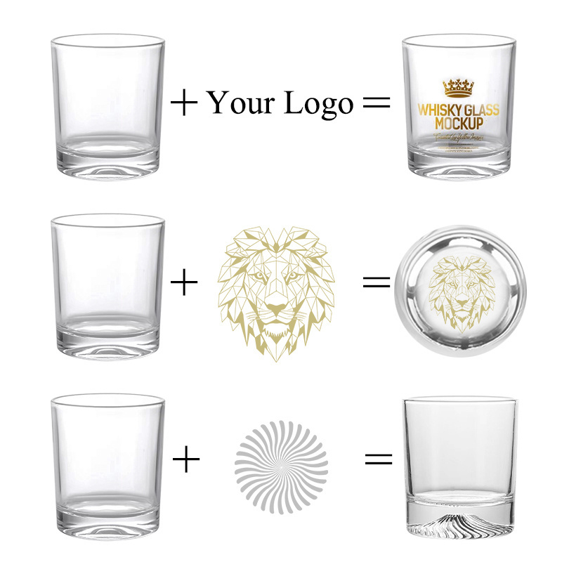 Wholesale Free Sample Whiskey Cups  Cheap Shot Glass Custom Logo Vodka whiskey glass cup Wine Glassware for bar accessories