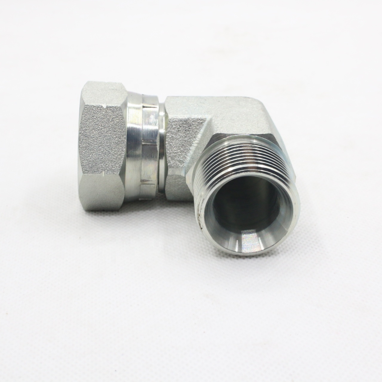 High Quality Steel Carbon BSP Female to BSP Male 90 Degrees Hydraulic  Adapter