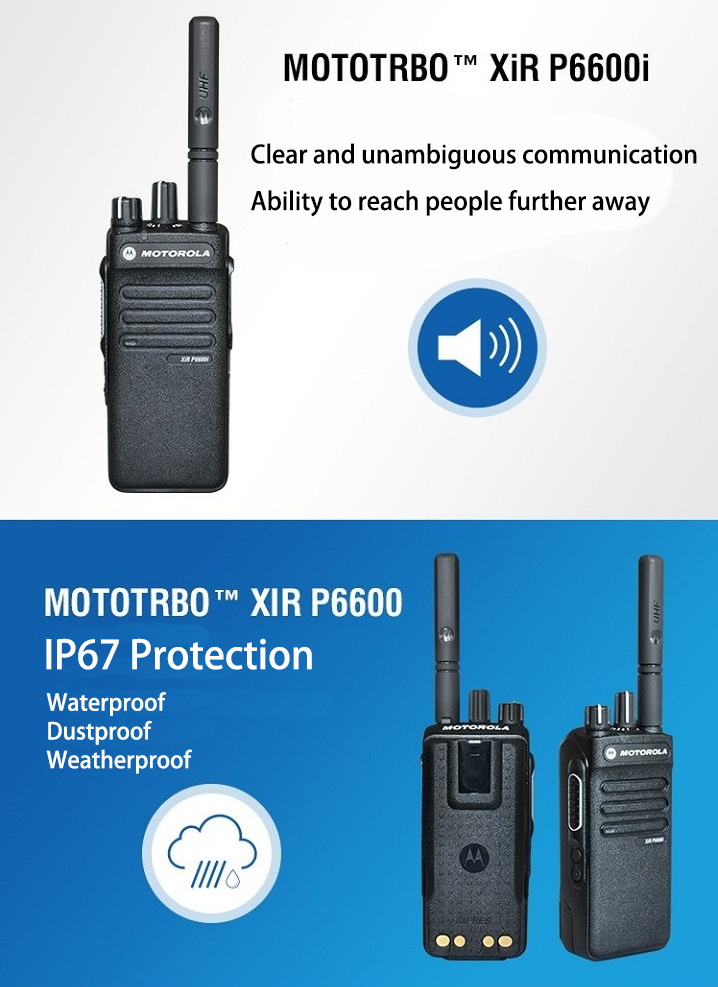 Motorola Xir P6600i explosionproof weatherproof walkie-talkie 2 way radio uhf vhf radio walkie talkie communication