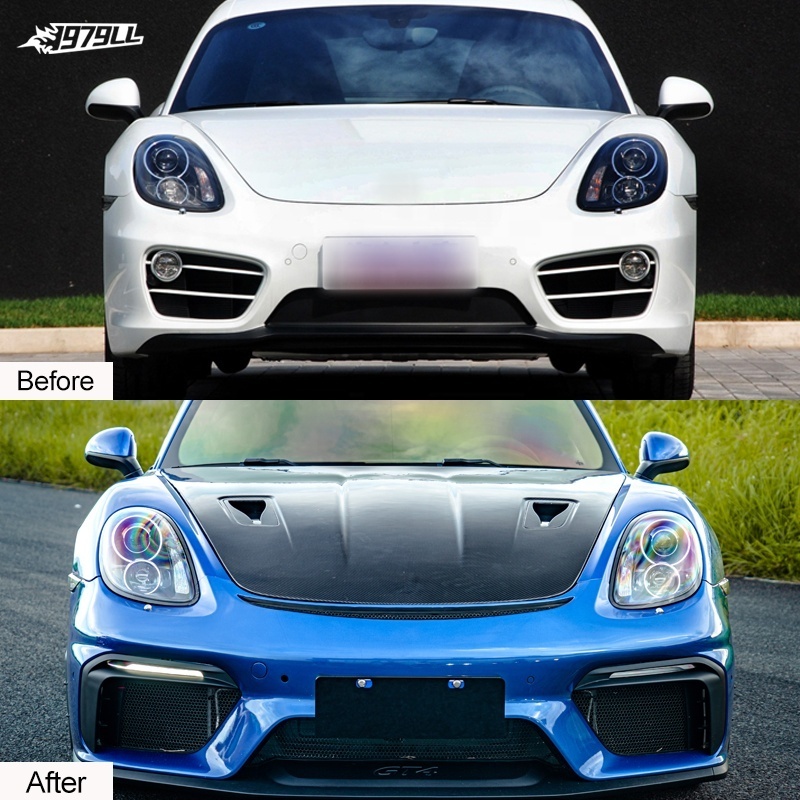 [1979LL] Car bodykit 2013 2014 2015 981 front bumper upgrade to GT4 RS spyder body kits fot Porsche Cayman boxster 981