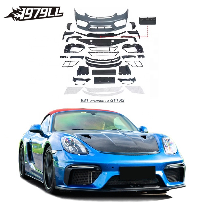 [1979LL] Car bodykit 2013 2014 2015 981 front bumper upgrade to GT4 RS spyder body kits fot Porsche Cayman boxster 981