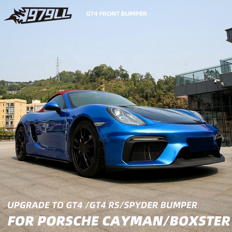 [1979LL] Car bodykit 2013 2014 2015 981 front bumper upgrade to GT4 RS spyder body kits fot Porsche Cayman boxster 981