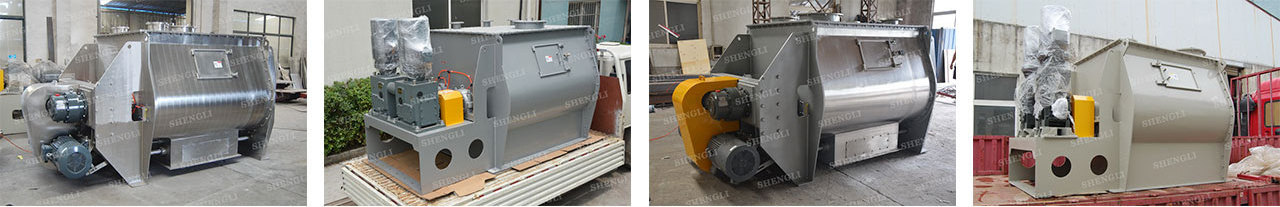 6000 L WZL-6 double shaft paddle fertilizer mixer mixing machine