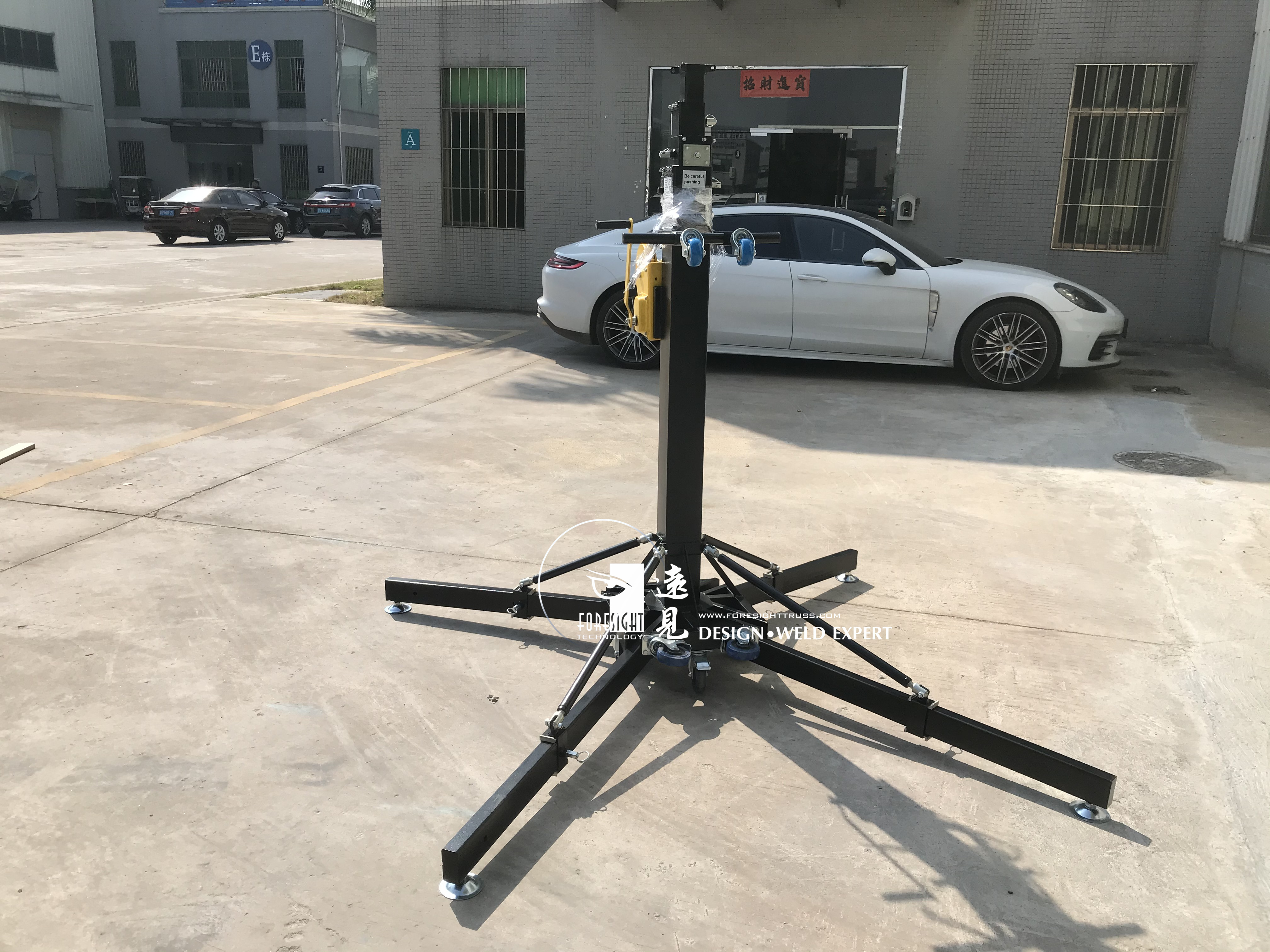 Aluminum line array lifting tower crank stand stage lighting stands heavy duty high lighting stand