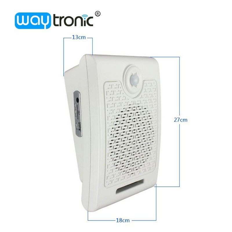 Wall Mounted Powerful PIR Motion Sensor Activated Audio Player Human Body Motion Sensor Activated Audio Speaker