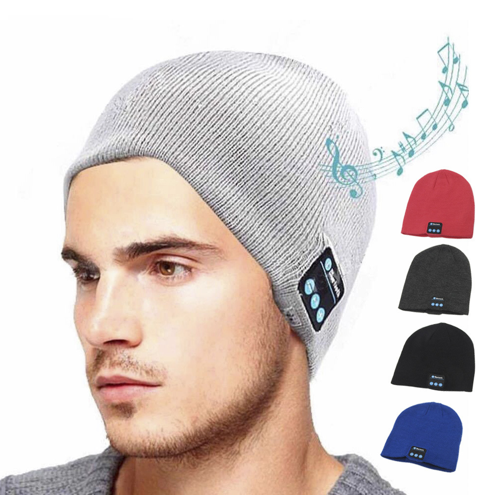 Warm  Hat with Soft and smart Microphone Wireless Music Headset Headphone hat  for Outdoor Sport Beanie Comfortable