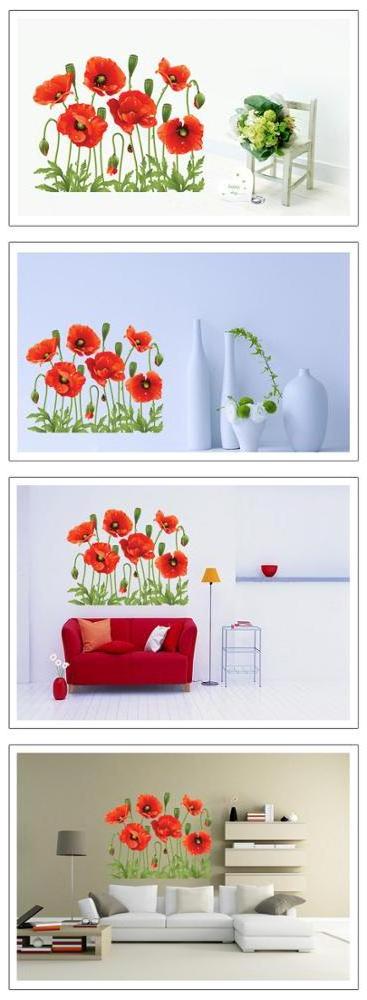 Removable Wall Stickers Home Decor Art Flower Vinyl Mural Wall Decals