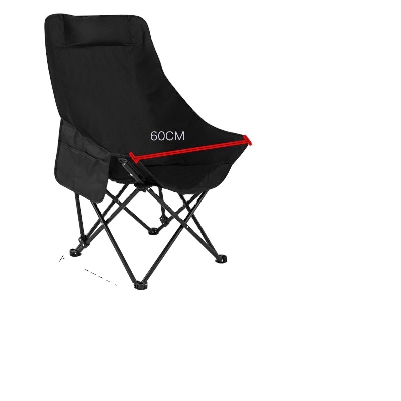 Upgraded high back moon Outdoor camping portable beach Fishing chair Camping stall sketching folding chair