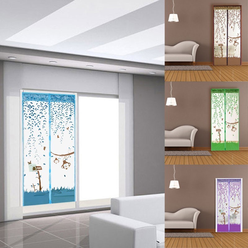 Door Curtain Magnetic Curtains Prevent Mosquito Net Window Mesh with Magnets Curtains on the Door Screen