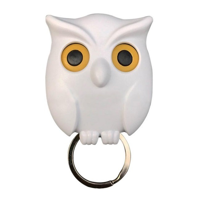 Owl Night Wall Key Holder rack Key Hanger Hook Hanging Key Will Open Eyes Home Decoration