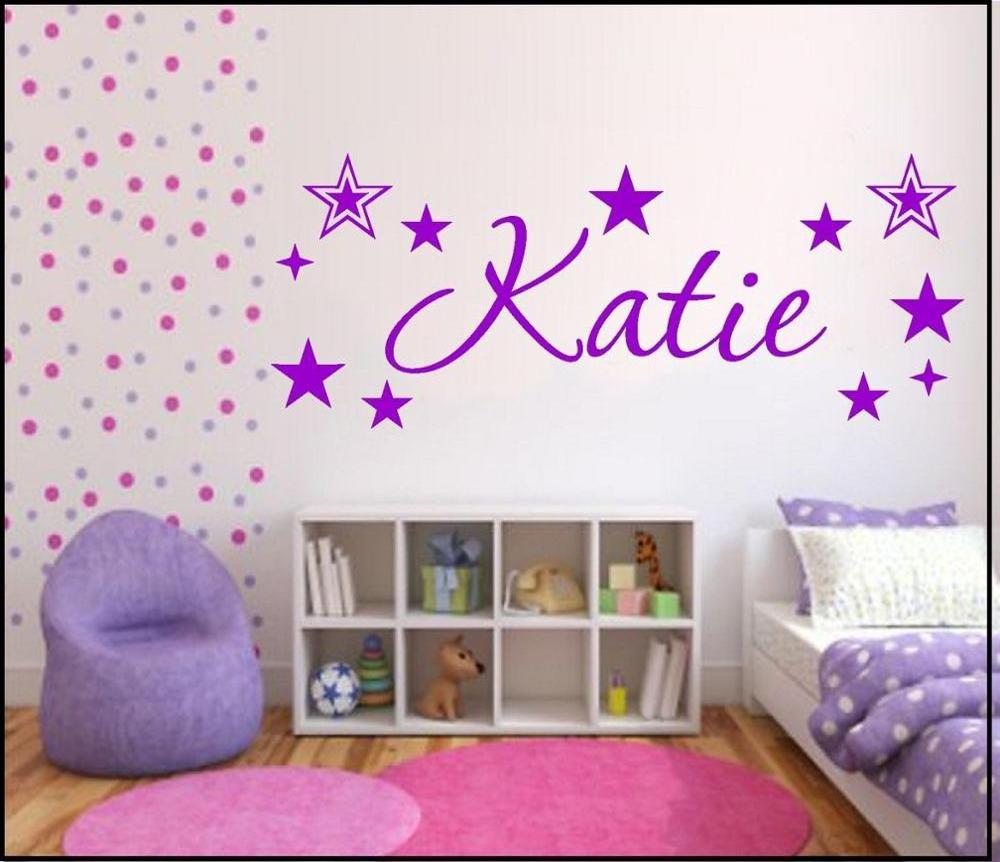 Creative wall sticker stars custom name, boy baby room decorative wall stickers, removable stickers Environmental Art