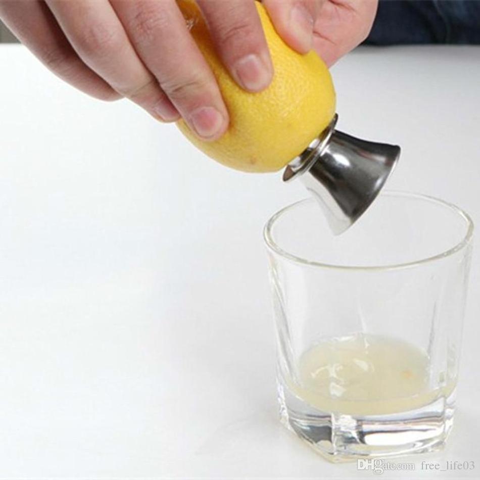 Lemon Juicer Manually Squeezers Portable Stainless Steel Lemon Drilling Small Fruit Squeeze Fruit Vegetable Tools Fruit Kitchen