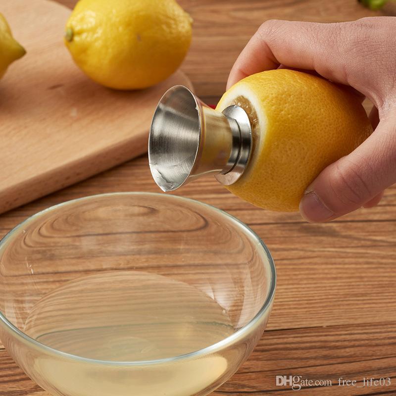 Lemon Juicer Manually Squeezers Portable Stainless Steel Lemon Drilling Small Fruit Squeeze Fruit Vegetable Tools Fruit Kitchen