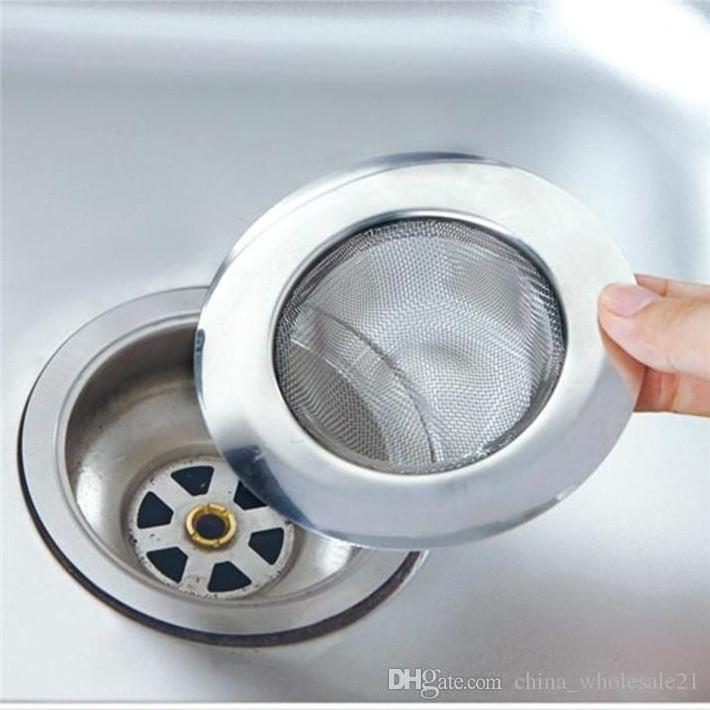 Stainless Steel Bathtub Hair Catcher Stopper Shower Drain Hole Filter Trap Metal Sink Strainer