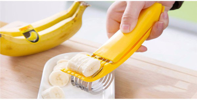 1 Pc Wholesale Home Kitchen Tool Vegetable Peeler Salad Slice Banana Slicer Chopper Fruit Cutter Cucumber Knife