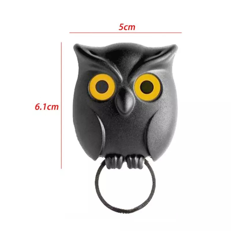 Owl Night Wall Key Holder rack Key Hanger Hook Hanging Key Will Open Eyes Home Decoration