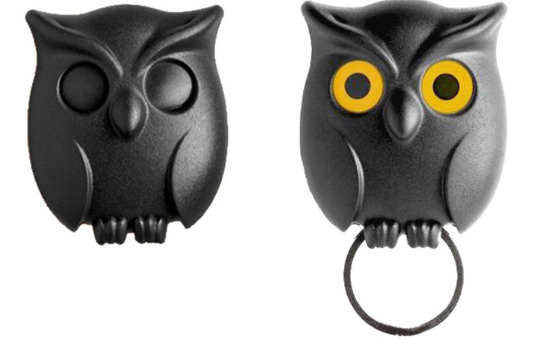 Owl Night Wall Key Holder rack Key Hanger Hook Hanging Key Will Open Eyes Home Decoration