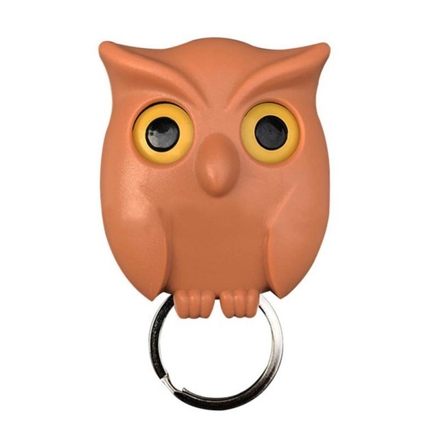 Owl Night Wall Key Holder rack Key Hanger Hook Hanging Key Will Open Eyes Home Decoration