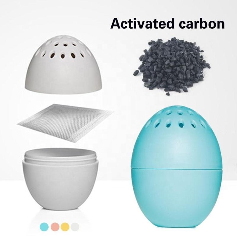 Egg shape Refrigerator Fragrance Box for Fridge Activated Bamboo Charcoal Deodorant Air Purifier Odors Smell Remover