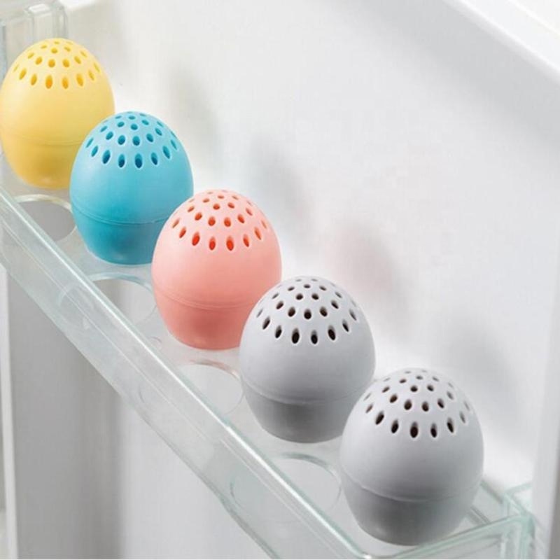 Egg shape Refrigerator Fragrance Box for Fridge Activated Bamboo Charcoal Deodorant Air Purifier Odors Smell Remover