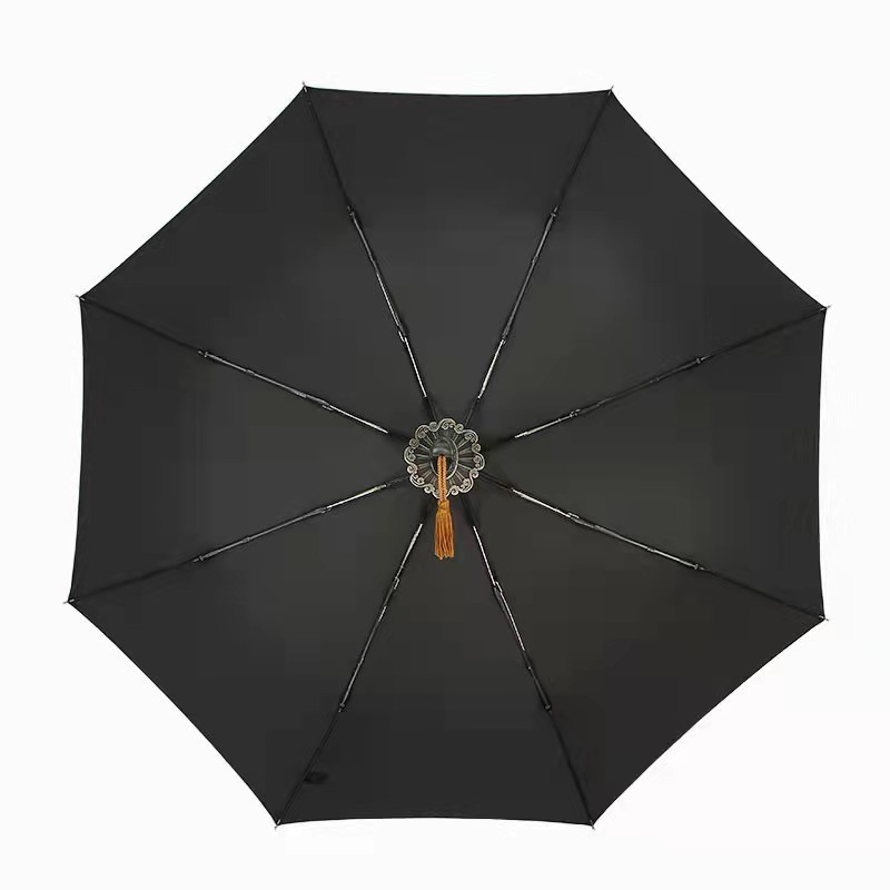 Man Automatic Folding Umbrella Rain Japanese Samurai Sword Knife Umbrella Windproof Creative Female Male Large Parasol