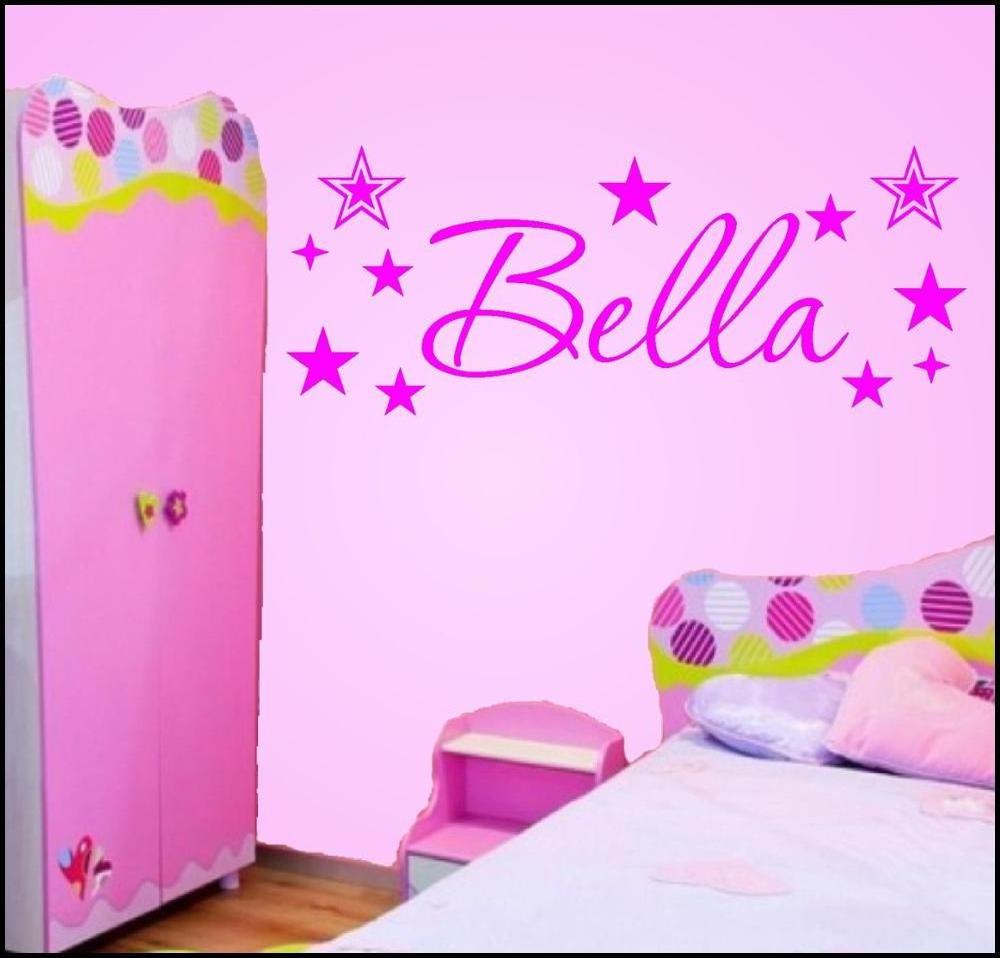 Creative wall sticker stars custom name, boy baby room decorative wall stickers, removable stickers Environmental Art