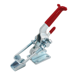 880kgs Holding Capacity Toggle Clamps 40341S Antislip Red Horizontal Clamp Quick Release Hand Tool With Self Lock Device