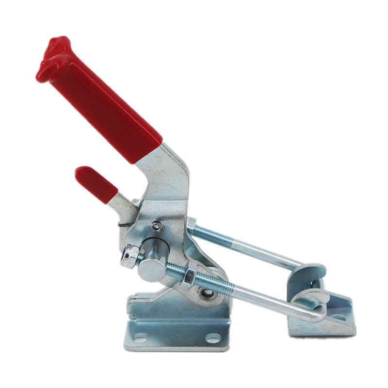 880kgs Holding Capacity Toggle Clamps 40341S Antislip Red Horizontal Clamp Quick Release Hand Tool With Self Lock Device