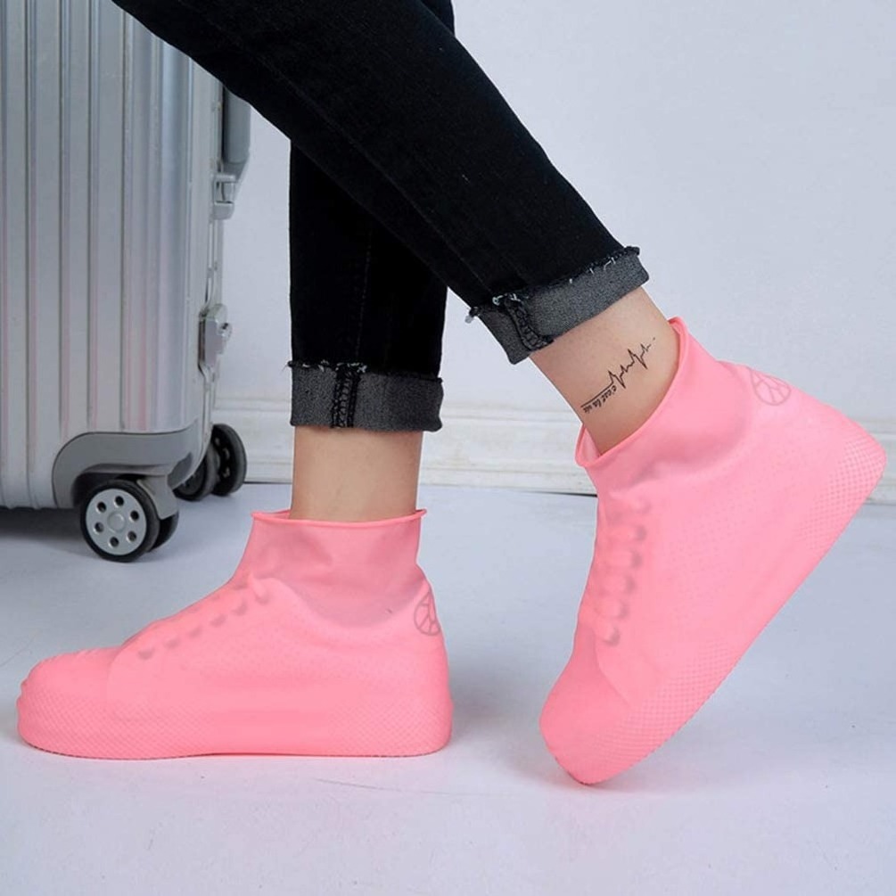 2023 QZK new factory sales adjustable silicone cover shoes rain boots protectors silicone rubber rain shoes covers for women men