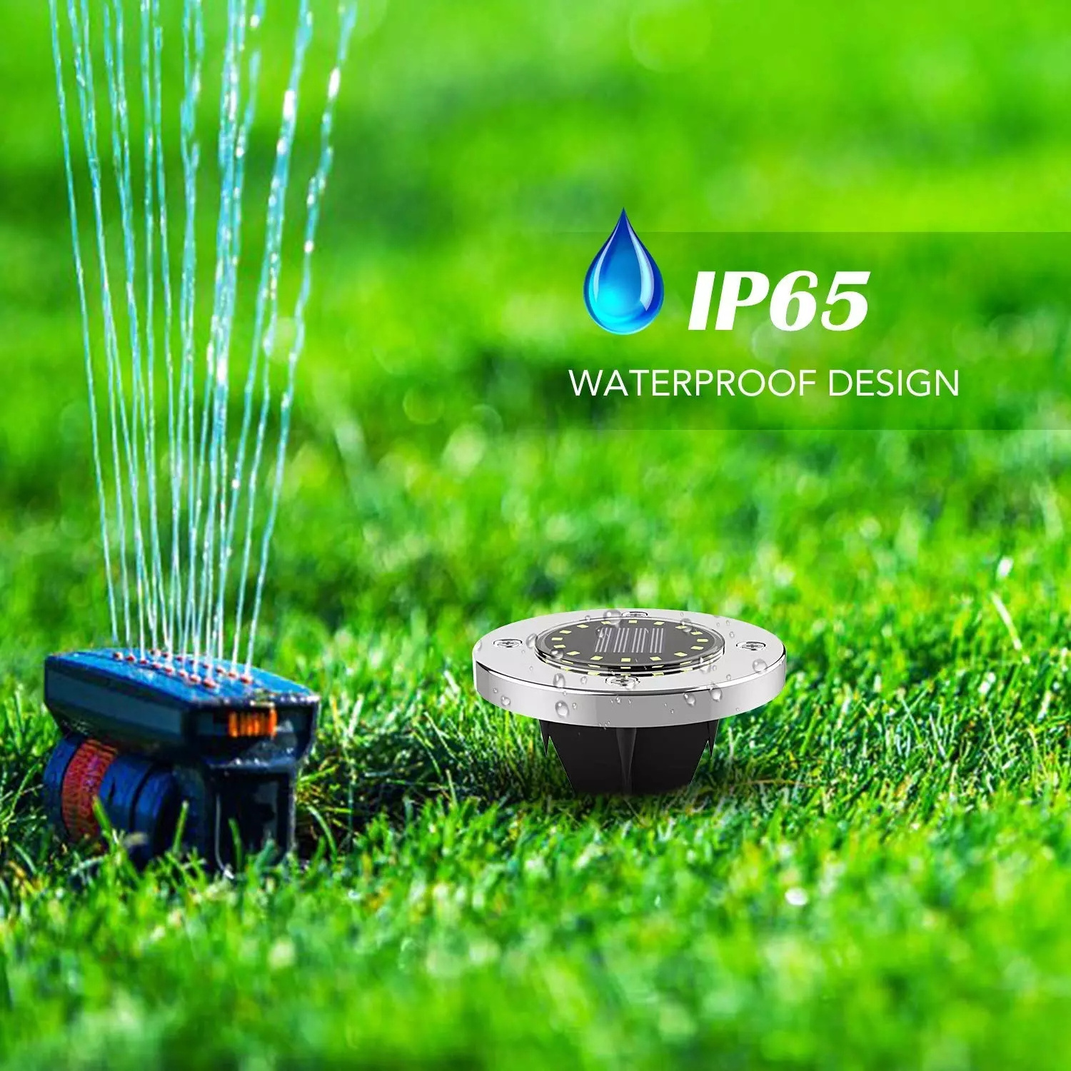 Solar Ground Light LED Solar Disc Waterproof Landscape Lighting Outdoor Garden Ground Light for lawn terrace walkway