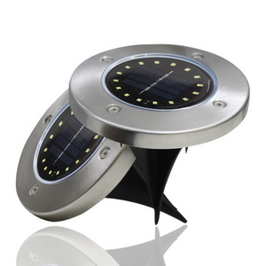 Solar Ground Light LED Solar Disc Waterproof Landscape Lighting Outdoor Garden Ground Light for lawn terrace walkway