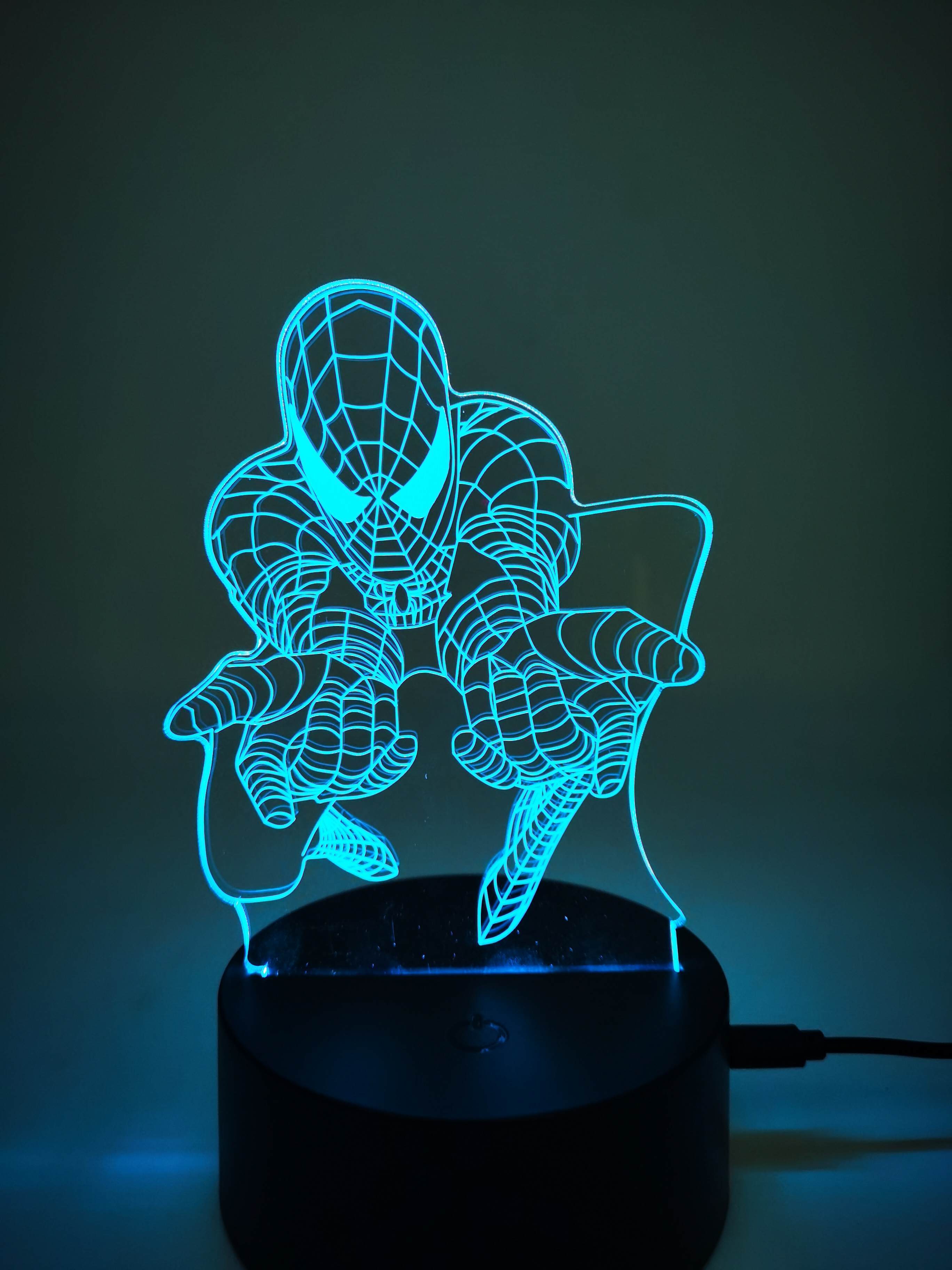 New 3D small table lamp LED gift light remote control creative warm bedroom bedside lamp custom USB night light