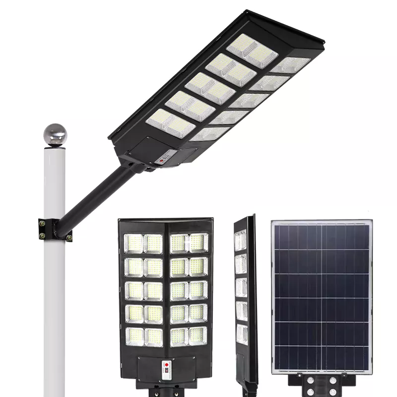 High Power IP65 ABS Motion Sensor Smart Outdoor All In One 100W 300W 500W Solar Street Light