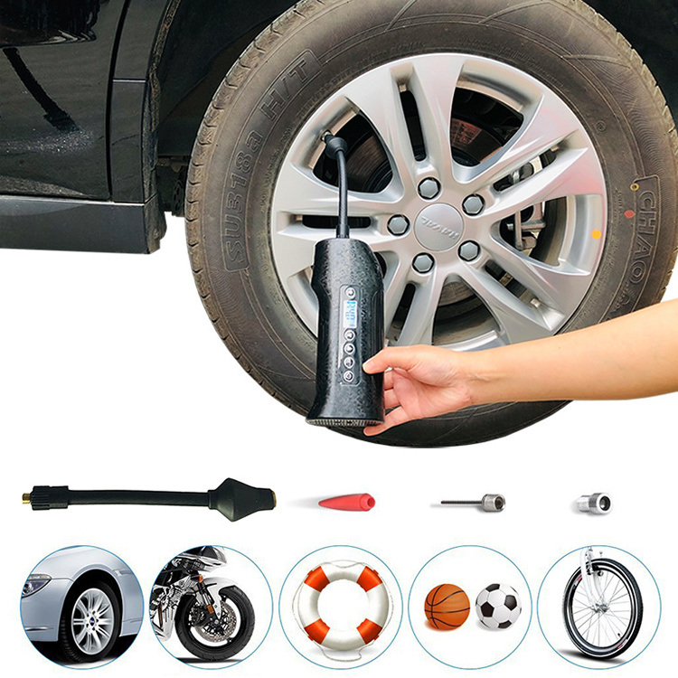 Yijing new smart heavy duty SUV pump car tire inflator pump air compressor for air bed Car Double Cylinder Tire Pump