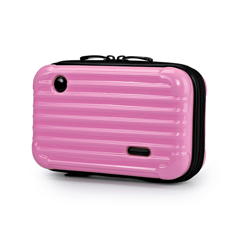 Personalized Popular Beautifull new design mini suitcase cosmetic bag for women Handbag Makeup bag