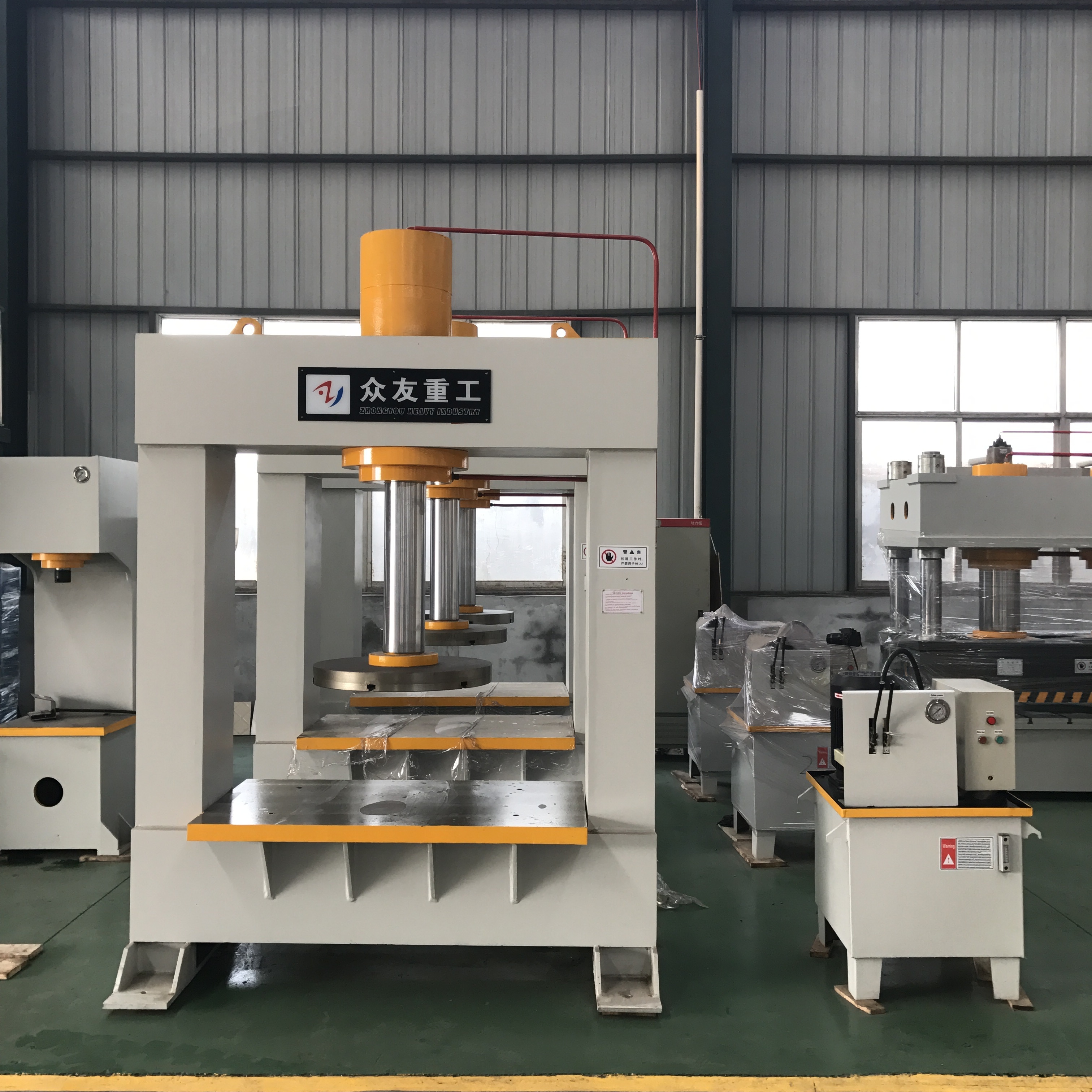 150ton forklift tyre press machine H frame hydraulic press tyre change machine for solid forklift tyre