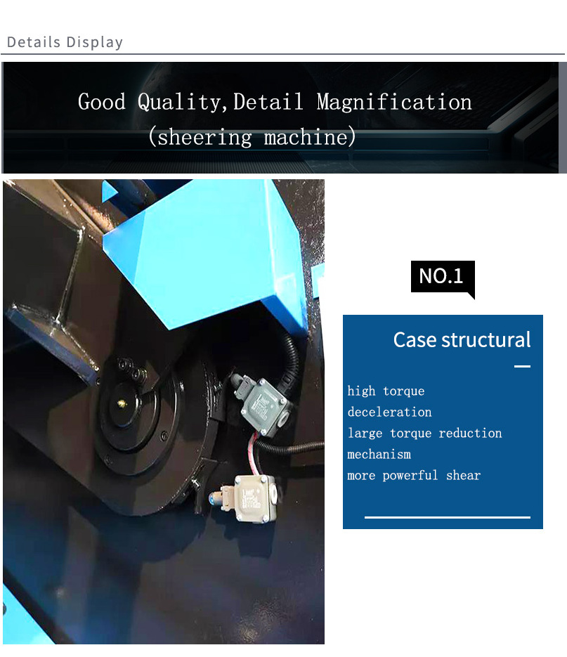 6 meters CNC Hydraulic Guillotine Shearing Machine For Sheet Metal Cutting shearing machine