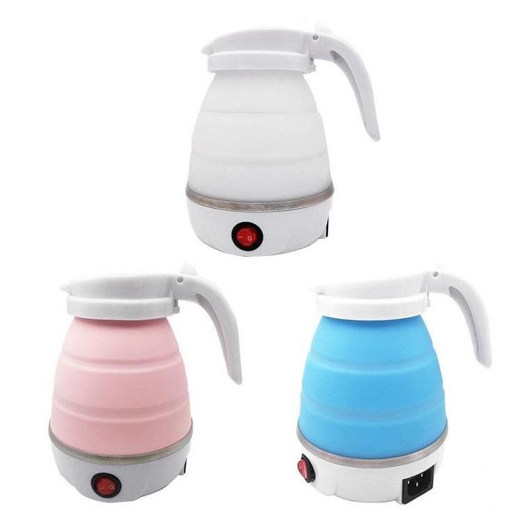 Cheapest Portable Outdoor Foldable Silicone electric Kettle travel Mini Folding Electric Kettle