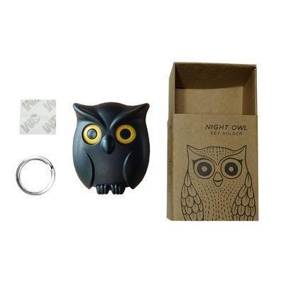 Creative Owl Magnetic Key Hook Automatic Blinking Hook Organize Clip