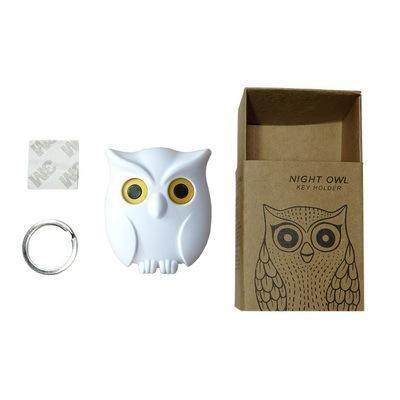 Creative Owl Magnetic Key Hook Automatic Blinking Hook Organize Clip