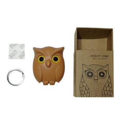 Creative Owl Magnetic Key Hook Automatic Blinking Hook Organize Clip