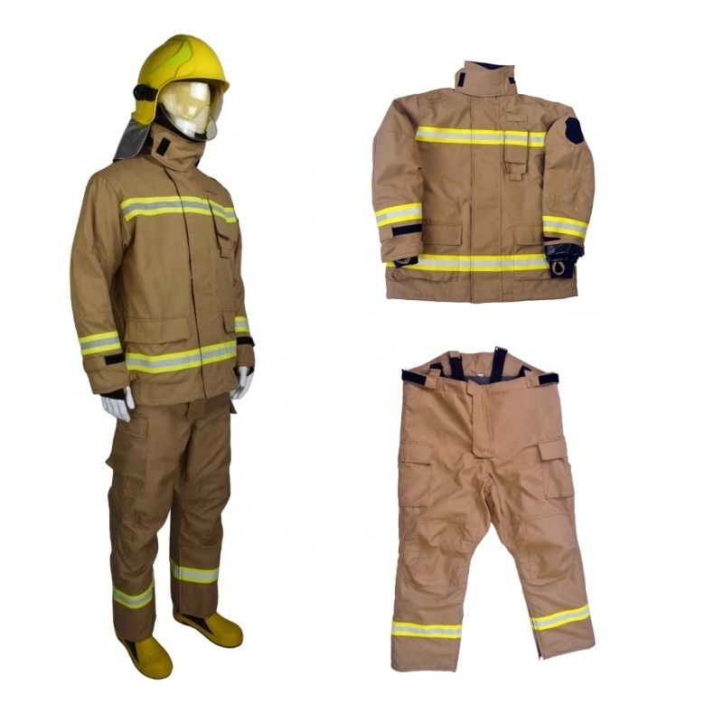 CE Fire Anti Flame Aramid Material Firefighting Uniforms firefighting clothing