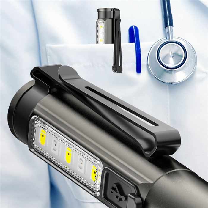 Rechargeable White Light  LED Penlight Medical LED Pocket Pen Light Nurse Flashlight