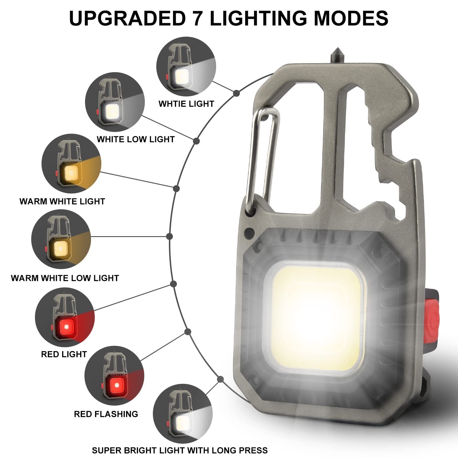 Mini Size Portable Camping Supplies Flash Light Flash Lights Rechargeable Keychain Flashlight Mini Rechargeable Flashlight